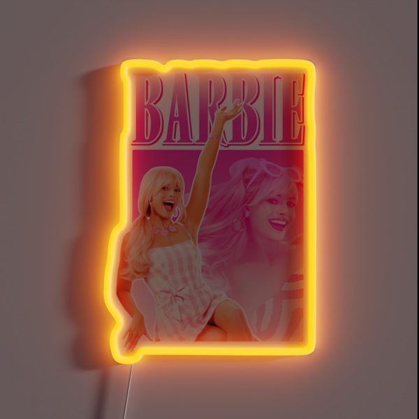Barbie The Movie 2023 Vintage RGB Neon Sign