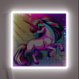 Barbiecore Unicorn In Disco Dream RGB Neon Sign Barbiecore Unicorn In Disco Dream RGB Neon Sign