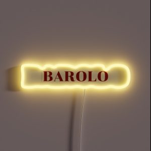 BAROLO Italian Wine RGB Neon Sign