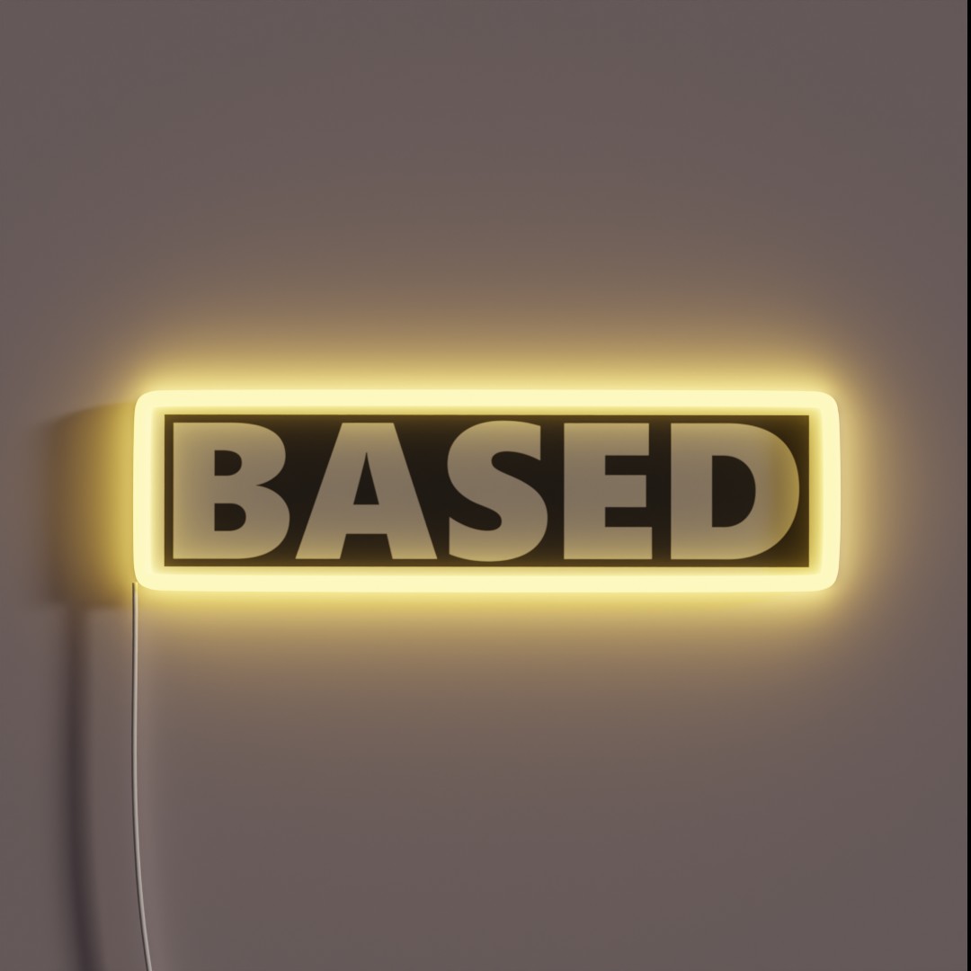 BASED RGB Neon Sign BASED RGB Neon Sign