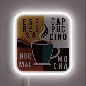 Basilar Use Of Coffee RGB Neon Sign