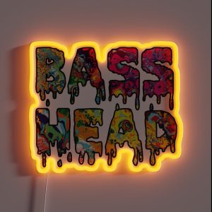 Bass Head Trippy Drip RGB Neon Sign Bass Head Trippy Drip RGB Neon Sign