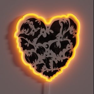 Bat Heart RGB Neon Sign