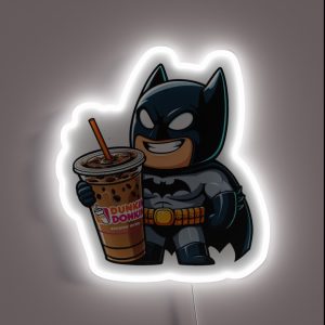 Batman Runs On Dunkin RGB Neon Sign