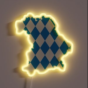 Bavaria Map Flag RGB Neon Sign