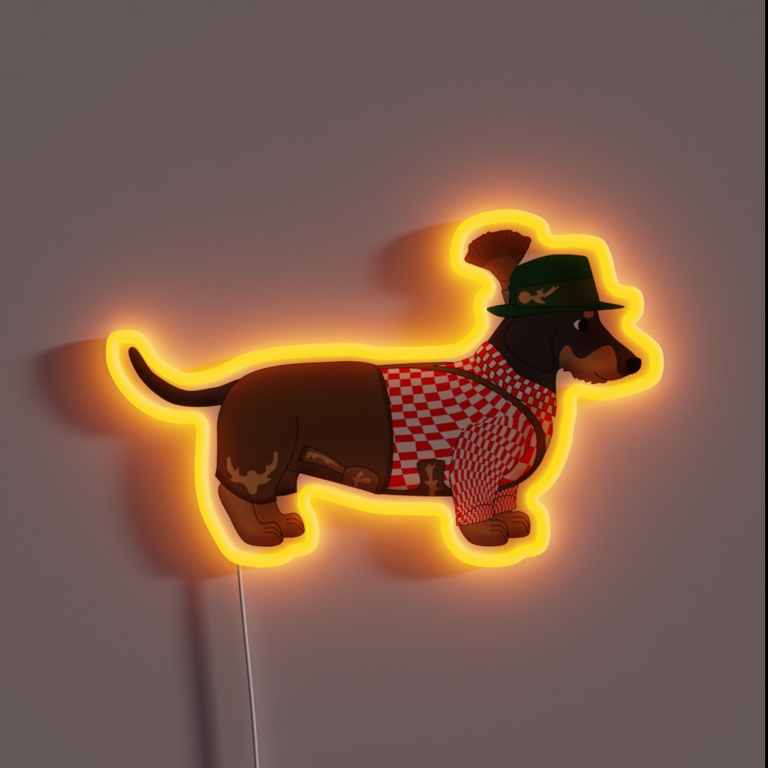 Bavarian Dog RGB Neon Sign Bavarian Dog RGB Neon Sign