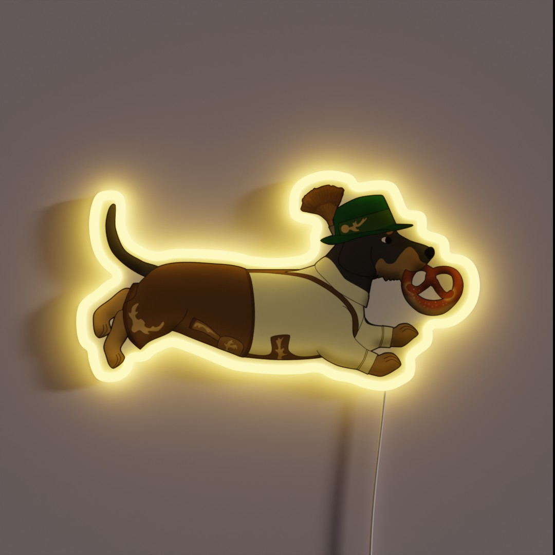 Bavarian Dog RGB Neon Sign Bavarian Dog RGB Neon Sign