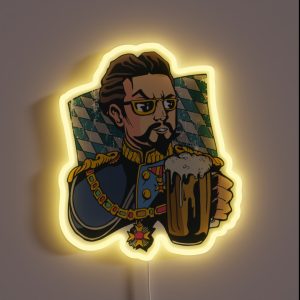 Bavarian Fairytale King Ludwig II RGB Neon Sign Bavarian Fairytale King Ludwig II RGB Neon Sign