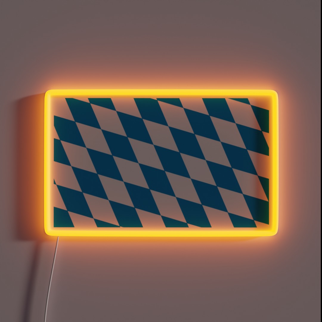 Bavarian Flag RGB Neon Sign Bavarian Flag RGB Neon Sign