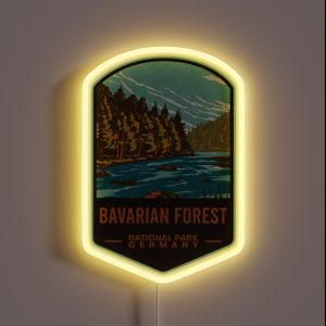 Bavarian Forest National Park Germany RGB Neon Sign Bavarian Forest National Park Germany RGB Neon Sign
