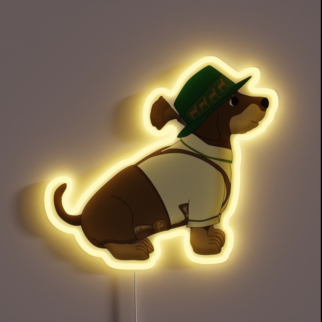 Bavarian Little Dog RGB Neon Sign Bavarian Little Dog RGB Neon Sign