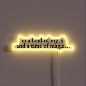BBC Merlin Quote RGB Neon Sign