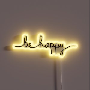 Be Happy RGB Neon Sign Be Happy RGB Neon Sign