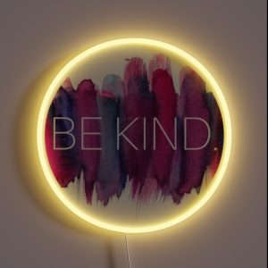 Be Kind Watercolor RGB Neon Sign