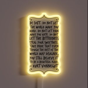 Be Soft Transparent RGB Neon Sign Be Soft Transparent RGB Neon Sign