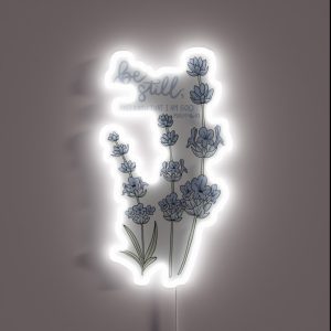 Be Still And Know That I Am God Psalm 46 10 RGB Neon Sign