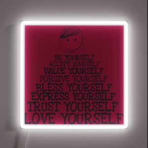 Be Strong Lady RGB Neon Sign