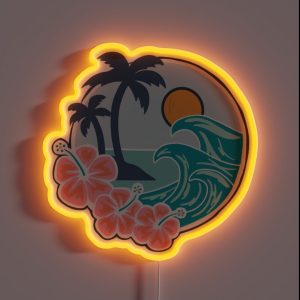 Beach Paradise RGB Neon Sign