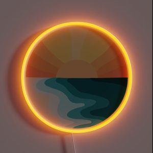 Beach Sunset RGB Neon Sign Beach Sunset RGB Neon Sign