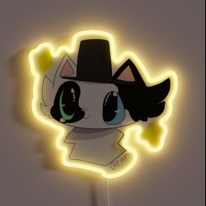 Bean The Cat OC Commision RGB Neon Sign