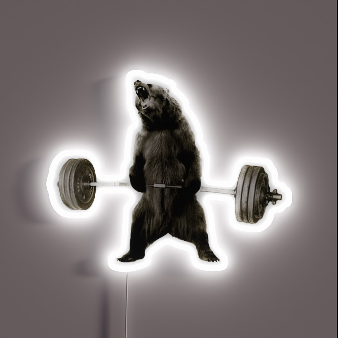 Bear Gains RGB Neon Sign Bear Gains RGB Neon Sign