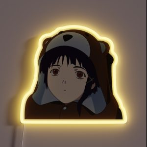 Bear Suit Lain RGB Neon Sign