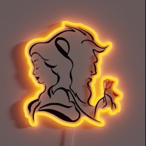 Beauty And The Beast Logo RGB Neon Sign
