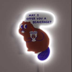 Beaver Offers A Beverage RGB Neon Sign