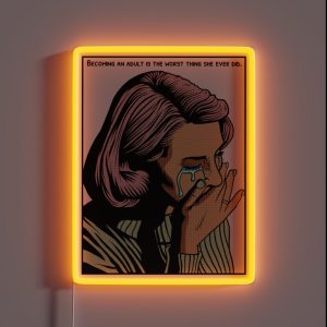 Becoming An Adult Sucks RGB Neon Sign Becoming An Adult Sucks RGB Neon Sign