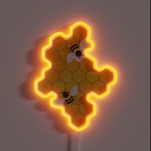 Bee Hive RGB Neon Sign Bee Hive RGB Neon Sign