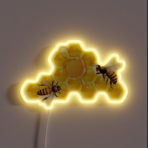 Bee Honey RGB Neon Sign Bee Honey RGB Neon Sign