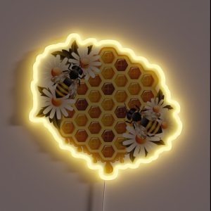 Bee Honey RGB Neon Sign Bee Honey RGB Neon Sign