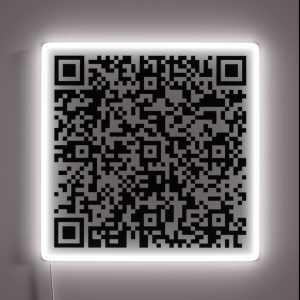 Bee Movie Script QR Code RGB Neon Sign