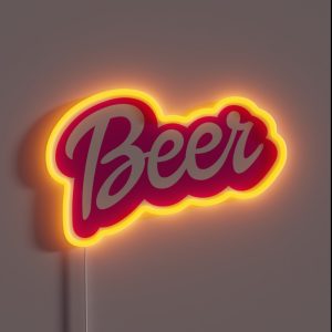 Beer Barbie Style RGB Neon Sign