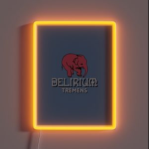 Beer Delirium Tremens Logo Graphic RGB Neon Sign