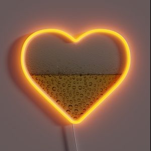 Beer Heart RGB Neon Sign