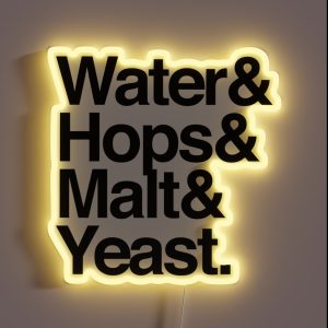 Beer Ingredients RGB Neon Sign