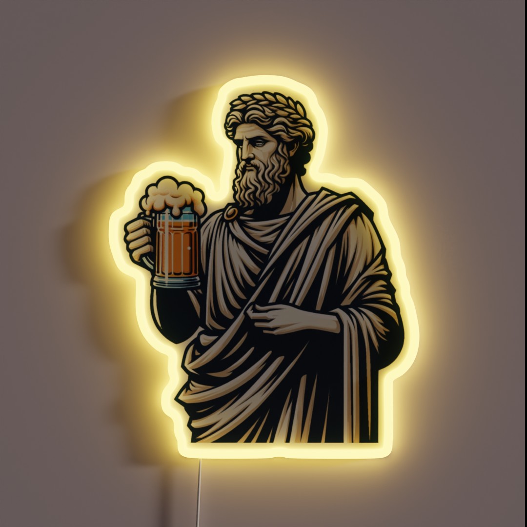 Beer Is Liquid Wisdom RGB Neon Sign Beer Is Liquid Wisdom RGB Neon Sign