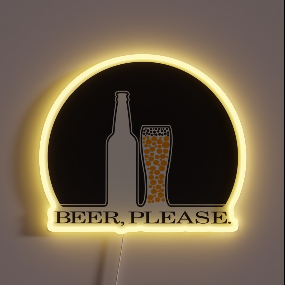 Beer Please RGB Neon Sign Beer Please RGB Neon Sign