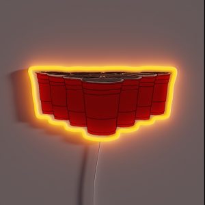 Beer Pong RGB Neon Sign