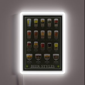 BEER STYLES RGB Neon Sign BEER STYLES RGB Neon Sign