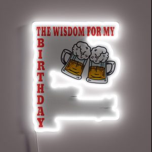 BEERS BREWERY BIRTHDAY IDEA FOR BREWER DRINKING BEER RGB Neon Sign
