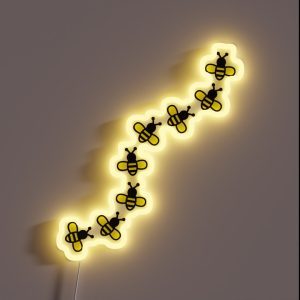 Bees RGB Neon Sign