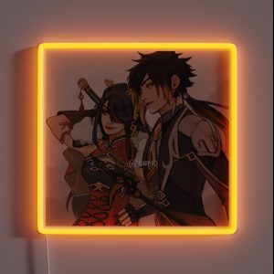 Beidou And Zhongli RGB Neon Sign Beidou And Zhongli RGB Neon Sign