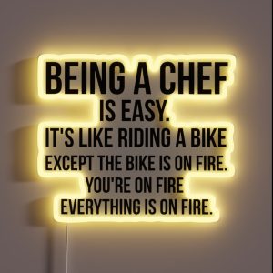 Being A Chef Is Easy RGB Neon Sign