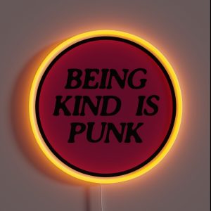 Being Kind Is Punk Pink 2 RGB Neon Sign