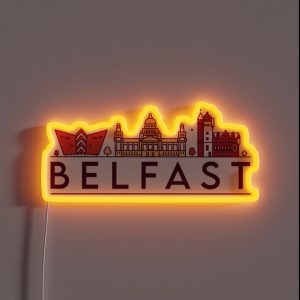 Belfast Cityscape RGB Neon Sign