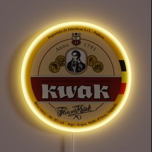 Belgian Kwak Beer Logo Local Beer Brewery Logo RGB Neon Sign Belgian Kwak Beer Logo Local Beer Brewery Logo RGB Neon Sign