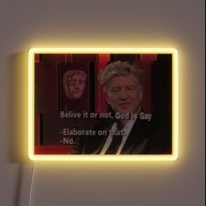 Belive It Or Not God Is Gay RGB Neon Sign