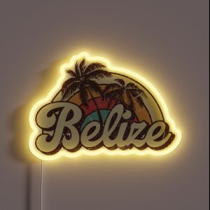 Belize Honeymoon Trip RGB Neon Sign